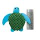 KONG Cat Refillables Catnip Turtle - mała zabawka z kocimiętką dla kota, pluszowy żółw z zapasem kocimiętki