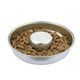 Show Tech Puppy Feeding Dish 37cm - Large Stainless Steel Bowl with Center Cone