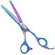 Geib Silver Rainbow Kiss Thinner 6.5" - High-Quality Thinning Shears with Rainbow Coating, 42 Teeth