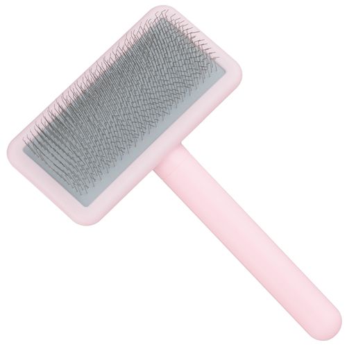 Blovi Basic Soft Slicker Brush - mała szczotka pudlówka z krótkimi pinami 12mm, różowa