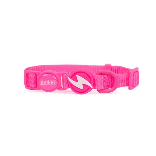 Dashi Neon Pink Cat Collar - nylonowa obroża dla kota, neonowy róż