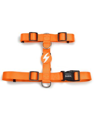 Dashi Solid Back Harness Orange - regulowane szelki guard dla psa, pomarańczowe