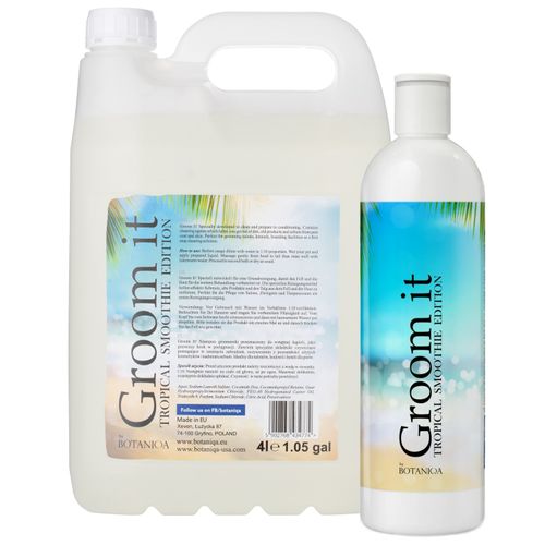 Botaniqa Groom It Shampoo Tropical Smoothie - szampon dla psa do mycia zasadniczego, o zapachu tropikalnego smoothie