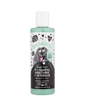 Bugalugs Tangle Tame 3in1 Shampoo - szampon z odżywką i rozkołtuniacz, o zapachu awokado i kokosa - 250ml