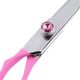 Jargem Pink Lefty Scissors 7" - Ergonomic Handle Grooming Shears