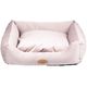 Blovi Bed Velur Love Pink L - Elegant Velour Bed for Dogs and Cats, Rectangular, Misty Rose
