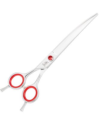 Yento Prime Left Curved Scissors 7,5" - profesjonalne nożyczki gięte z japońskiej stali, dla osób leworęcznych
