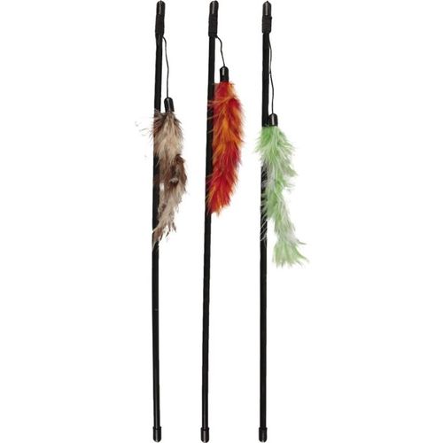 Flamingo Cat Dangler Boaz - wędka dla kota z piórkami boa