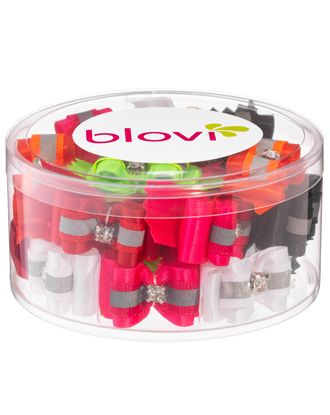 Blovi Bows Reflect 25szt. - eleganckie kokardki z odblaskowym paskiem i brylancikiem, na gumce, dla psa