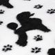 Blovi DryBed A+ - Non-Slip Pet Bed, Black with Poodles