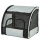 Flamingo Car Seat Rey - przewiewny transporter samochodowy dla psa i kota, do 8kg, 45x39x41cm, szary
