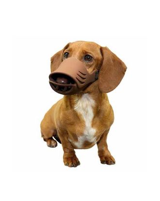 Artero Silicone Muzzle Cover Brown - wygodny, regulowany, silikonowy kaganiec dla psa, brązowy