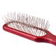 Blovi Red Wood Pin Brush - Elongated, Wooden with 22mm Metal Pins