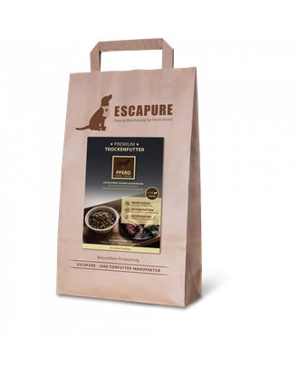 Escapure Premium Senior Pferd 1,5kg - wysokiej jakości karma dla psa seniora, konina wypiekana w piecu