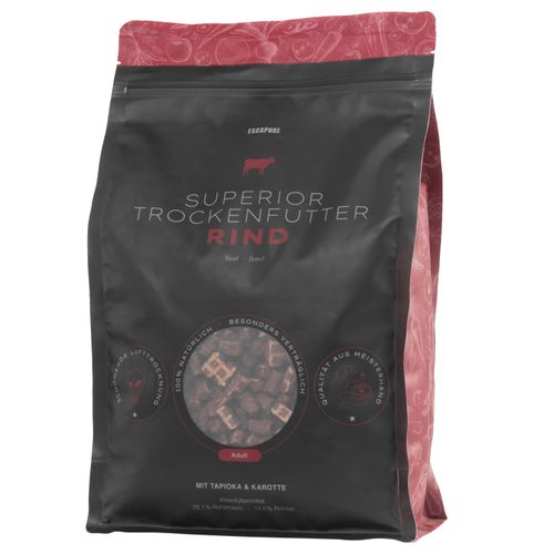 Escapure Superior Rind Adult 1,5kg - bezzbożowa monoproteinowa sucha karma dla psa, wołowina
