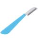 Blovi Professional Rubber Medium Stripping Knife - profesjonalny trymer z wygodną podgumowaną rękojeścią, stal japońska - niebieski