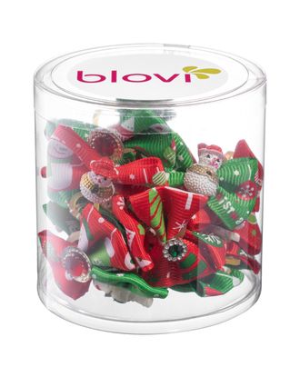 Blovi Christmas Bows Mix 25szt. - świąteczne kokardki dla psa, na gumce, mix wzorów