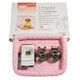 MidWest iCrate Fashion Pink S Kit - Dog Crate Set with Bed, Cover & 2 Bowls, Pink, Size S 61x46x48cm