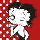 Dashi Vintage Betty Cat Collar - obroża dla kota, wzór Betty Boop, czerwona