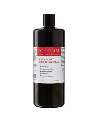 iGroom Magic Boost Scissoring Spray - odżywczy spray ułatwiający stylizację i przyspieszający suszenie, dodaje objętości - 946ml
