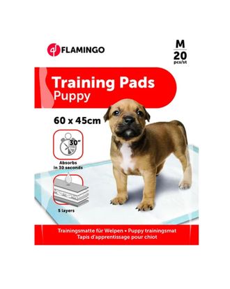 Flamingo Training Pads M (60x45cm) - podkłady dla psa do nauki czystości, 5 warstwowe - 20szt.