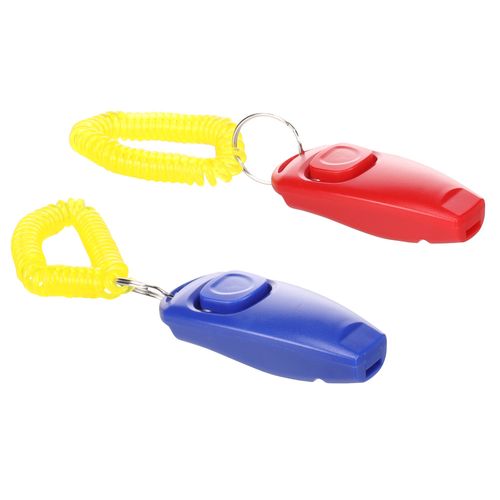 Flamingo Dog Training Clicker 2in1 - kliker dla psa, z gwizdkiem