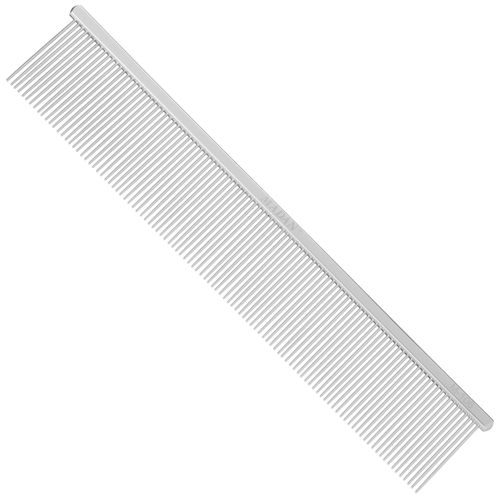 Madan Professional Alu Comb 19cm - aluminiowy grzebień dla psa, z średnim rozstawem pinów