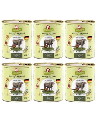 GranataPet Beef & Pheasant - bezzbożowa mokra karma dla psa, wołowina i bażant - 6x 800g