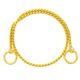 Show Tech Snake Chain Gold - elegancki złoty łańcuszek wystawowy, metalowy 