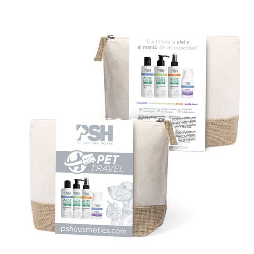 PSH Pet Tavel Pack - zestaw kosmetyków podróżnych dla psa i kota, w kosmetyczce