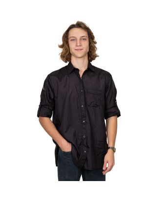 Tikima Ambra Shirt Black - bluza groomerska z długim rękawem, koszula, czarna