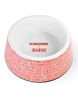 Dashi La Casa De Papel Gang Bowl - miska z melaminy, dla psa i kota, motyw z serialu Dom z Papieru