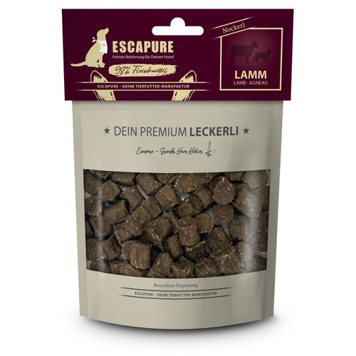 Escapure Premium Nockerl Lamm 150g - naturalne przekąski dla psa w kształcie kluseczek, jagnięcina