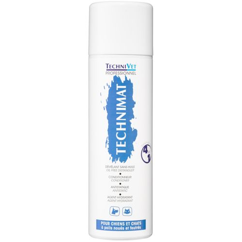 Technivet Technimat Detangler 400ml - antystatyczna odżywka ułatwiająca rozczesywanie sierści psa i kota