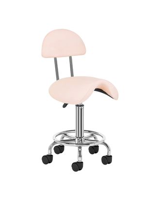 Activ 6001 Pink - wygodne krzesło groomerskie z profilowanym siedziskiem i oparciem