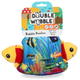 Holland Double Wooble Bubble Buddies - piszcząca zabawka dla psa ze sprężynką, rybki w akwarium