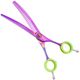 P&W ButterFly Curved Chunker Scissors 7" - degażówki groomerskie gięte, 27 ząbków typu chunkers