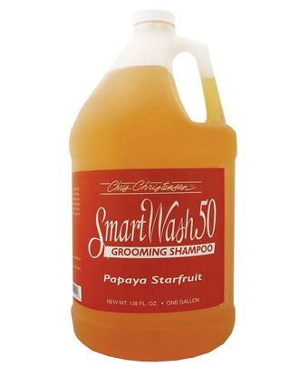 Chris Christensen Smart Wash Papaya Starfruit Shampoo - szampon głęboko oczyszczający dla psów i kotów, o zapachu papai, koncentrat 1:50 - 3,8L