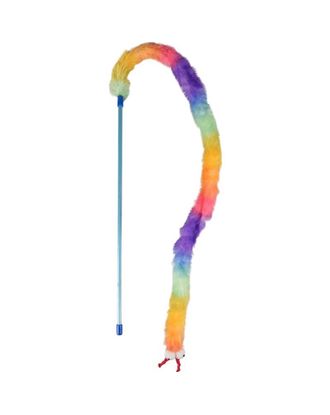 Flamingo Cat Yowly Dangler Caterpillar - wędka dla kota, włochata, szeleszcząca gąsienica