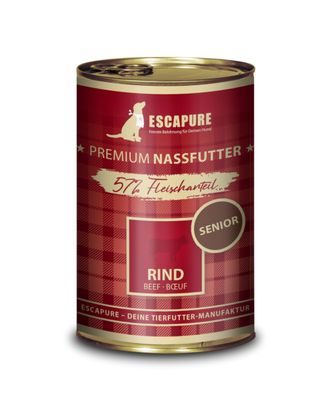 Escapure Senior Rind - mokra karma dla psa seniora, wołowina z warzywami - 400g
