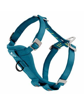 Kurgo Enhanced Strength Tru-Fit Smart Harness Ink - szelki samochodowe dla psa, morskie