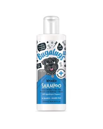 Bugalugs Wrinkle Shampoo - szampon z chlorheksydyną dla psa i kota, do pielęgnacji fałdów skórnych - 250ml