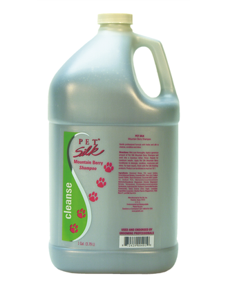 Pet Silk Mountain Berry Shampoo - szampon do każdego typu sierści, o zapachu dojrzałych jagód i górskiego powietrza, koncentrat 1:16 - 3,8L