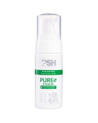 PSH Pure S Foam 60ml - pianka do wrażliwej skóry psa i kota, z cynkiem i srebrem