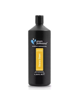 Groom Professional Banana Sheen Shampoo 4l - nawilżający szampon bananowy do każdego typu sierści, koncentrat 1:12