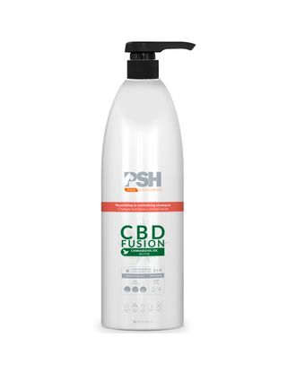 PSH Pro CBD Fushion Shampoo 1L - szampon dla psów i kotów ułatwiający usuwanie podszerstka, koncentrat 1:4