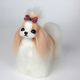 Mr. Jiang Shih Tzu Full Body Hair Chamapagne & White - wymienna sierść do manekina groomerskiego Small Model Dog, szampańsko-biała