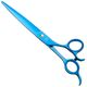 Geib Kiss Gold Blue Straight Scissors - wysokiej jakości nożyczki proste z mikroszlifem i niebieskim wykończeniem