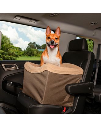 PetSafe Happy Ride Seat Brown - fotelik samochodowy dla psa do 14kg, brązowy