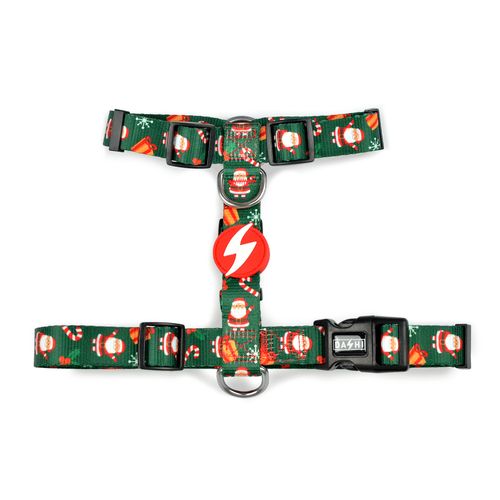 Dashi Noel Back Harness - świąteczne szelki dla psa, ze Świętym Mikołajem
